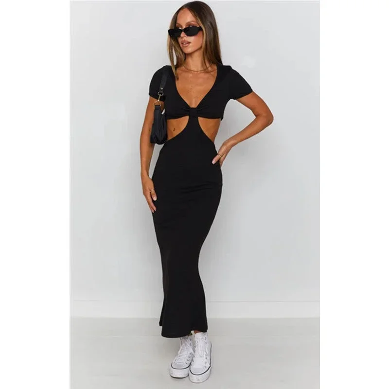 Julia Fashion - Women Close-fitting Sexy Long Dress