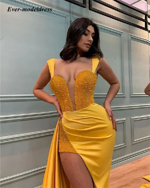 2022-new-yellow-sexy-split-evening-dresses-top-sequins-sleeveless-zipper-back-tiered-design-birthday-party-prom-gown-vestido-de-noite