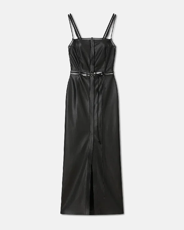 Loula - Sale Okobor™ Alt-Leather Dress - Black