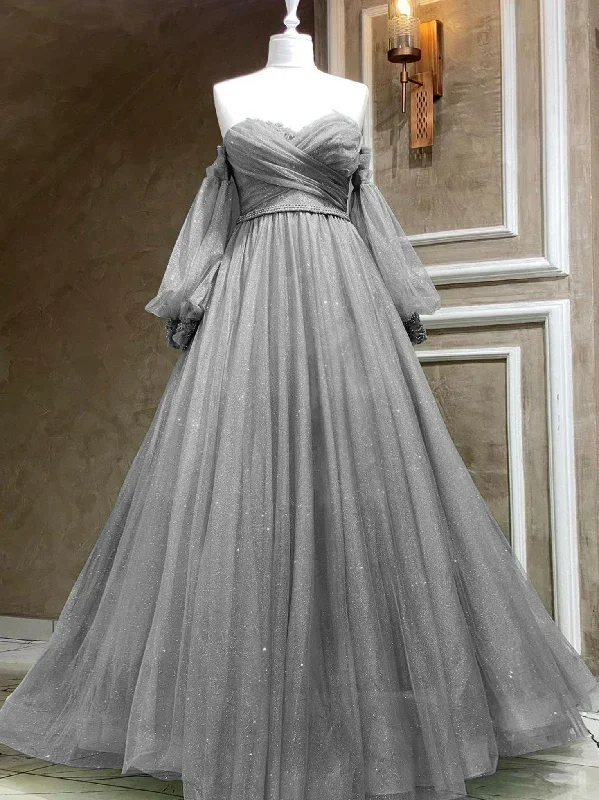 a-line-sweetheart-neck-tulle-green-long-prom-dress-green-formal-evening-dress