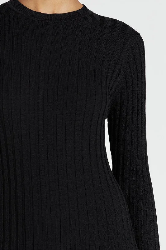 ada-black-long-sleeve-midi