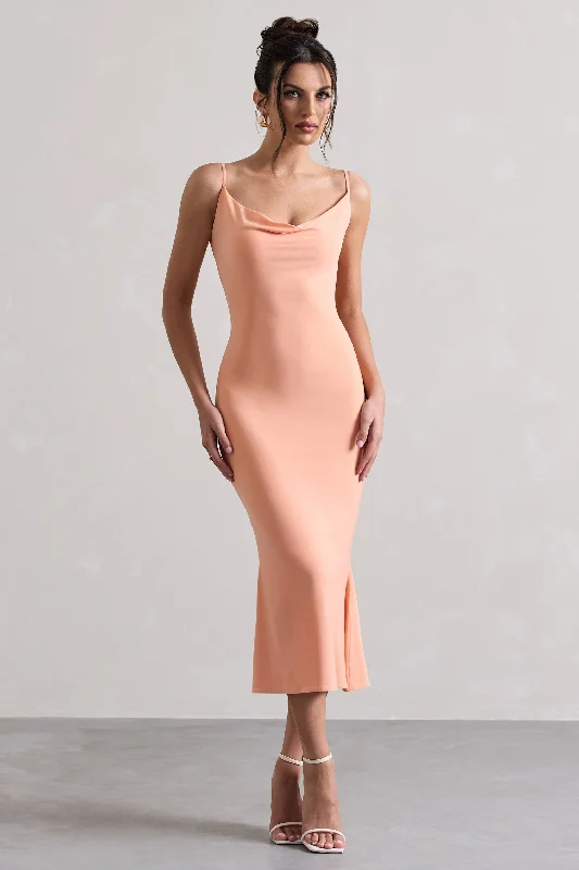 addison-coral-cowl-neck-open-back-midi-dress-with-lace-cl134994187