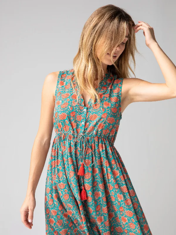 amelia-cotton-sleeveless-shirt-dress-turquoise-vines