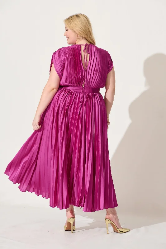 anetta-midi-dress-in-pleated-magenta-satin