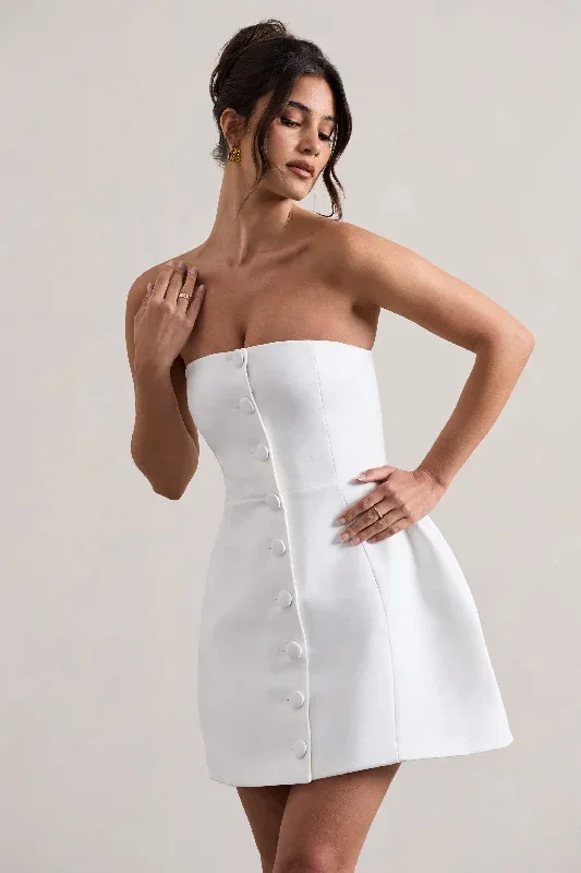 anniston-white-bandeau-tailored-button-mini-dress-cl134690005