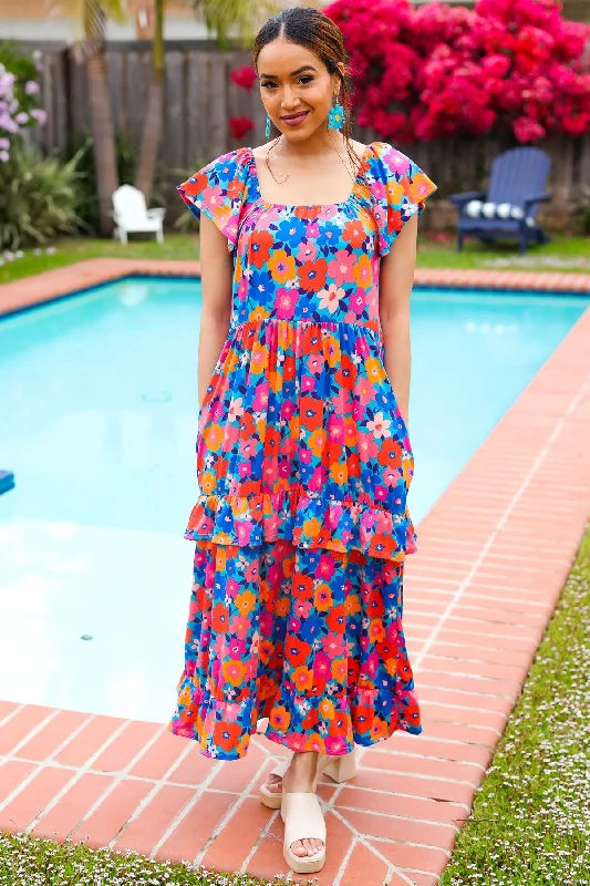 aqua-floral-print-square-neck-tiered-ruffle-maxi-dress