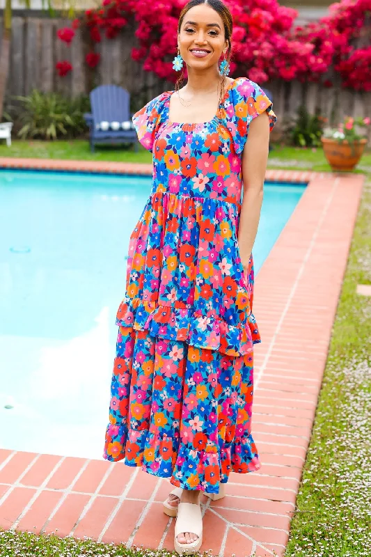 aqua-floral-print-square-neck-tiered-ruffle-maxi-dress