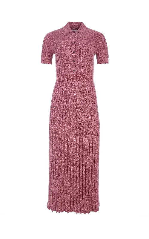 Avant Knit Dress in Blush Multi Cashmere Silk