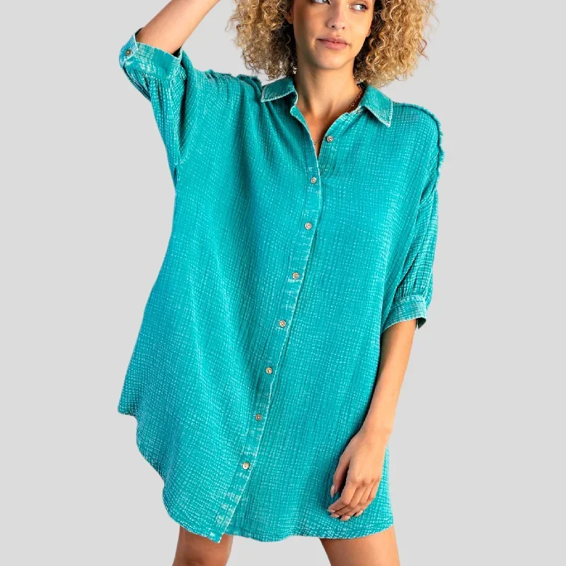 Azurine Dream Shirt Dress