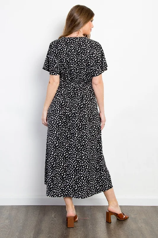 be-stage-full-size-printed-smocked-waist-dress