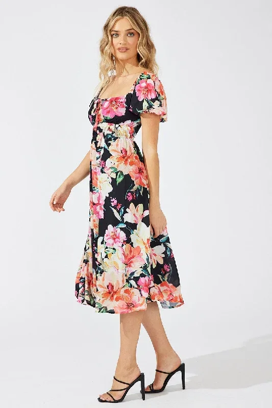 black-floral-midi-dress-short-sleeve-ruched-bust-dd1713b-33rb-1