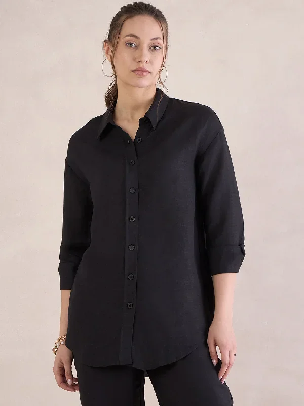 Black Linen Shirt