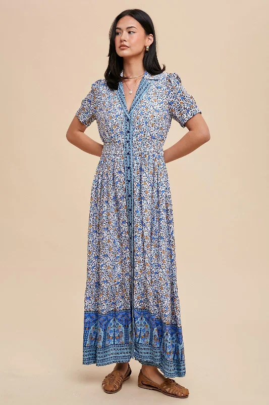 blue-floral-button-up-maternity-midi-dress