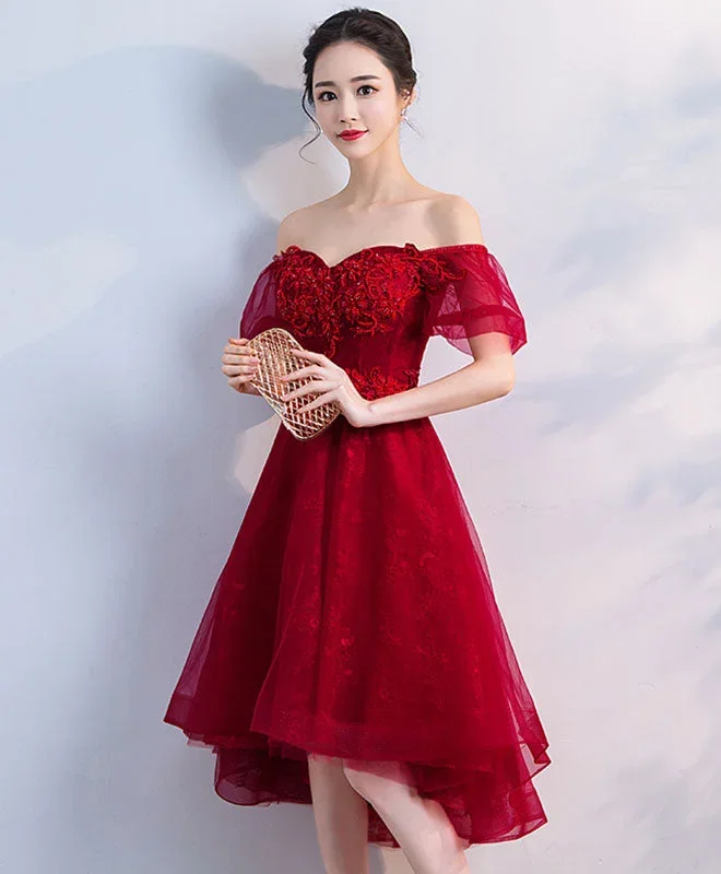 burgundy-tulle-short-prom-dress-homecoming-dress