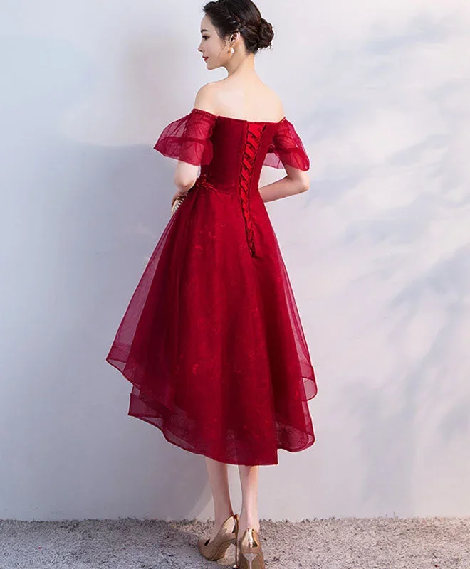 burgundy-tulle-short-prom-dress-homecoming-dress