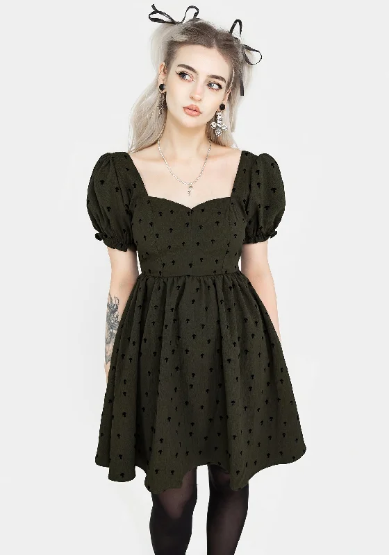 chanterellevelour-puff-sleeve-mini-dress