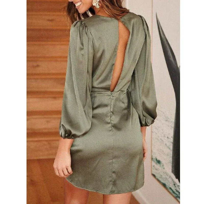 clearance-womens-bodycon-evening-party-dress-ol-ladies-deep-v-neck-long-sleeve-casual-solid-beach-loose-short-mini-dress