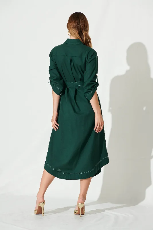 copeland-midi-shirt-dress-in-emerald-linen-blend