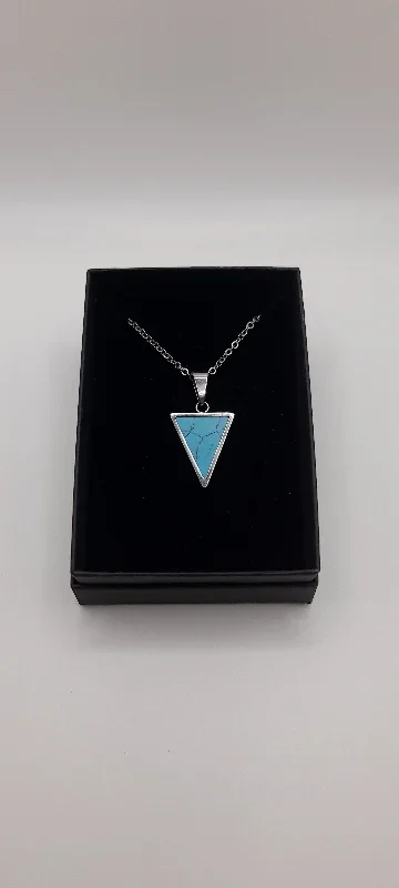 Turquoise Triangle Necklace