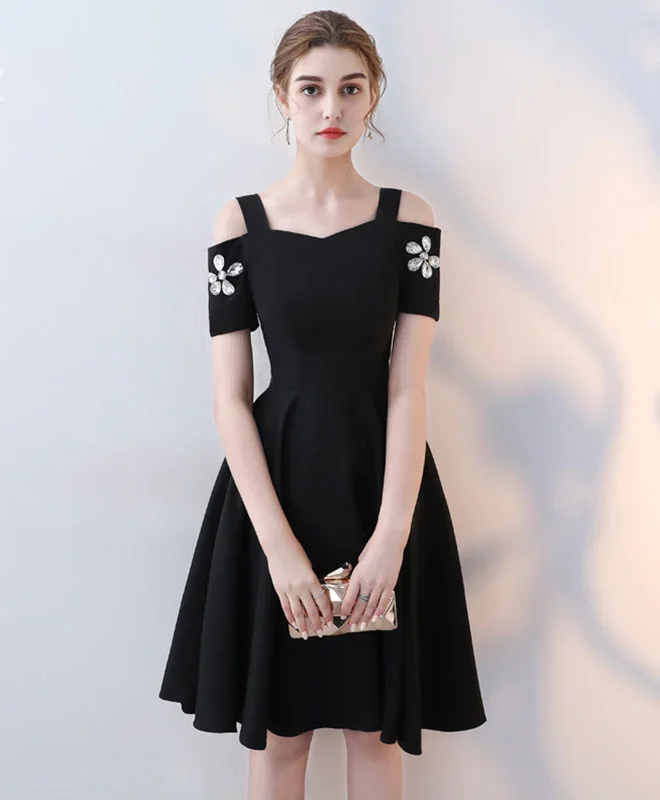 cute-black-short-prom-dress-short-party-dress