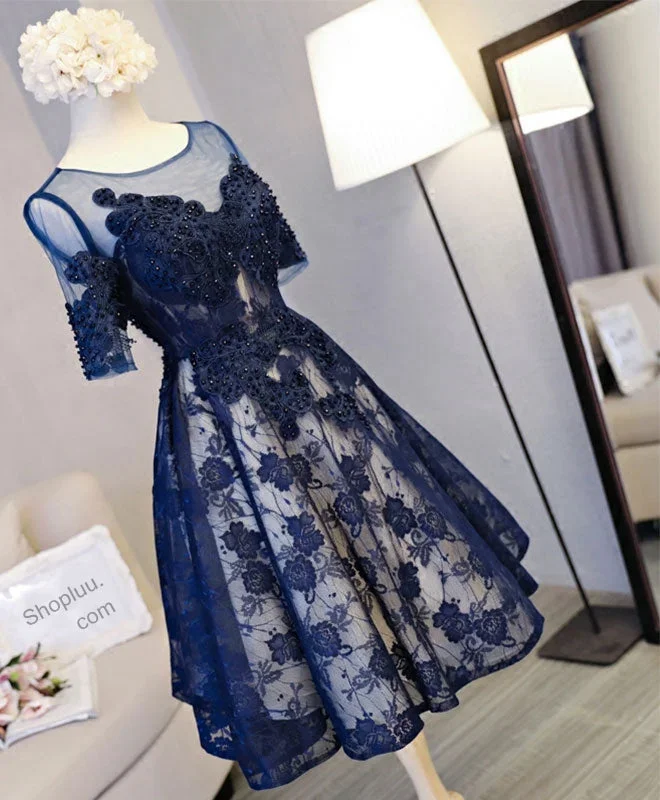 cute-dark-blue-lace-short-prom-dress-blue-homecoming-dress