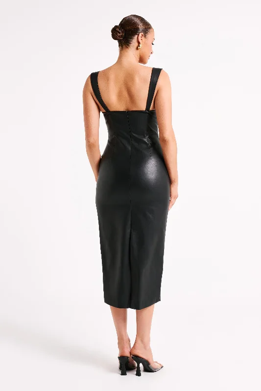 cynthia-faux-leather-midi-dress-black