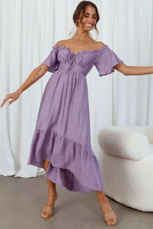 dandelion-off-shoulder-tied-back-midi-dress-purple