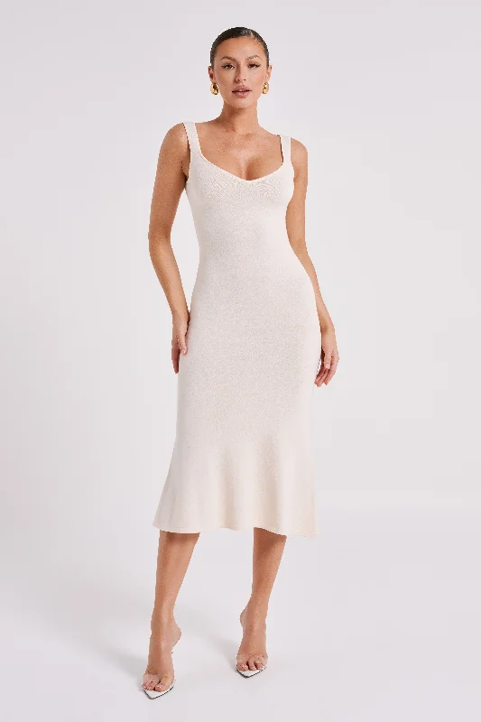 Easton Knit Midi Dress - Ivory