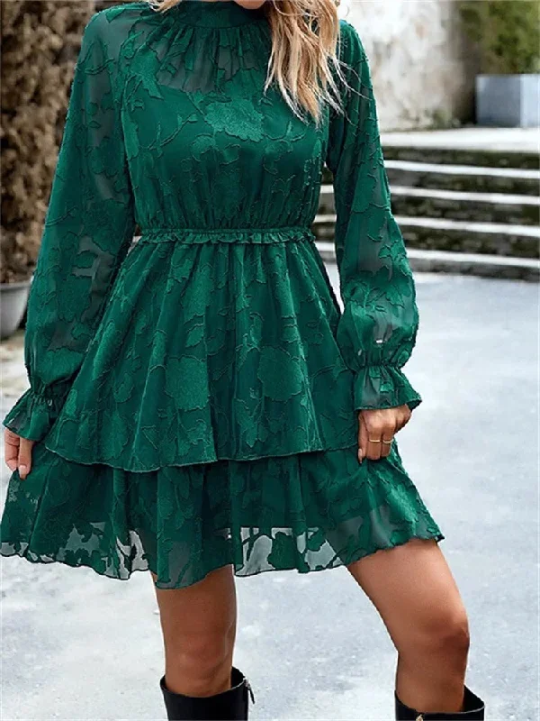 elegant-high-waist-lace-floral-mesh-long-sleeve-mini-dres