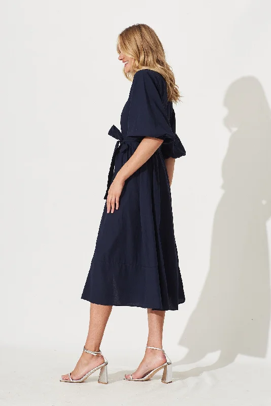 entice-midi-dress-in-navy-cotton-poplin