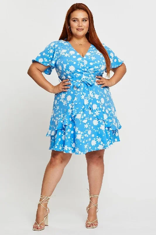 floral-print-skater-dress-v-neck-short-sleeve-ruffle-cdd4162q-35r-1