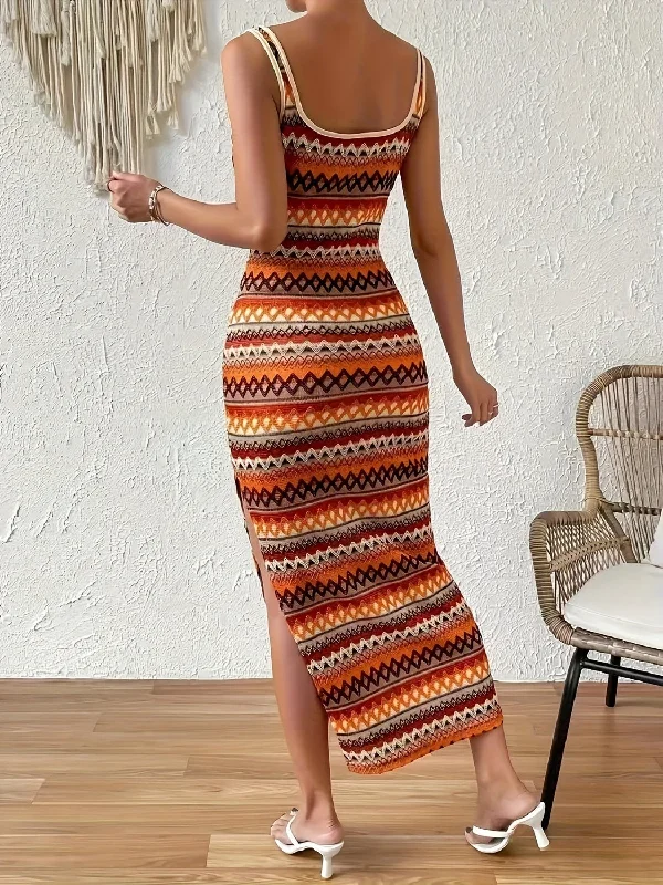 full-size-slit-square-neck-wide-strap-midi-dress