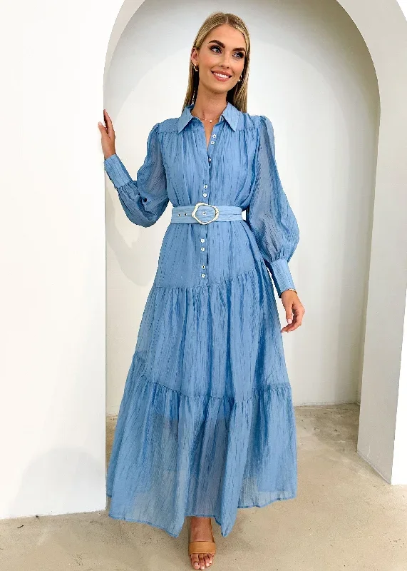 Getra Maxi Dress - Blue