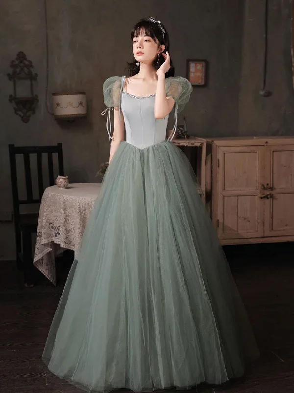 gray-green-tulle-long-prom-dress-green-tulle-formal-dress