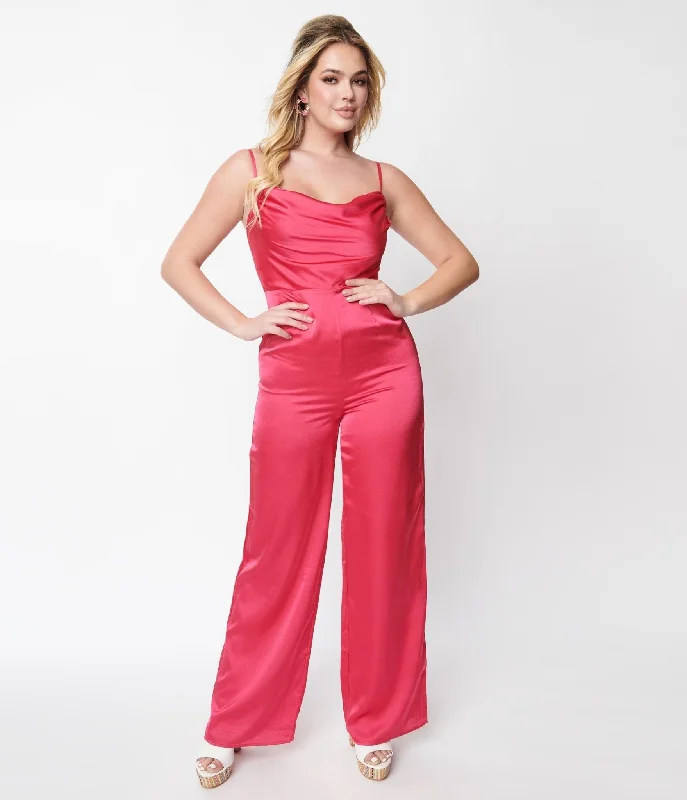 hot-pink-chateau-satin-cowl-neck-jumpsuit