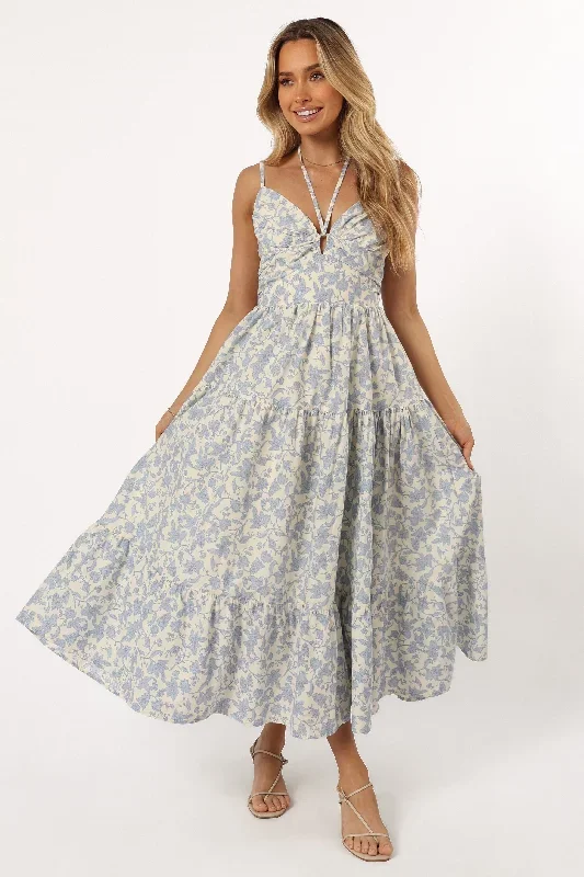 Indy Midi Dress - Blue