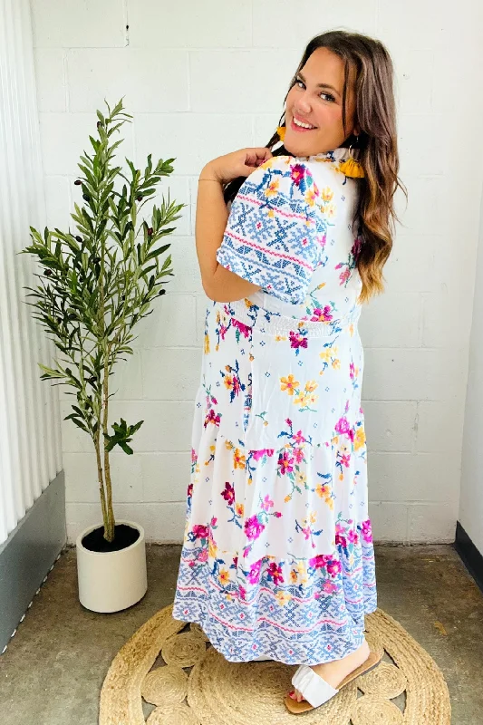 ivory-blue-floral-border-print-smocked-waist-maxi-dress