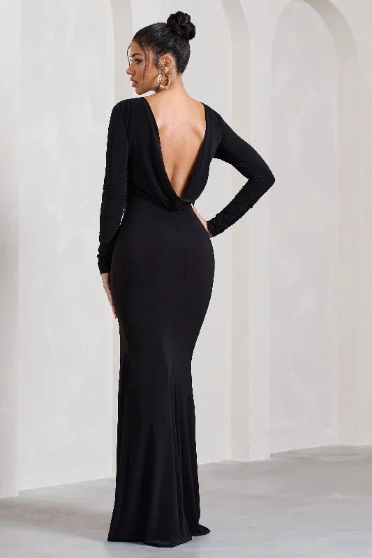 keep-dreaming-black-long-sleeved-split-maxi-dress-cl128903002