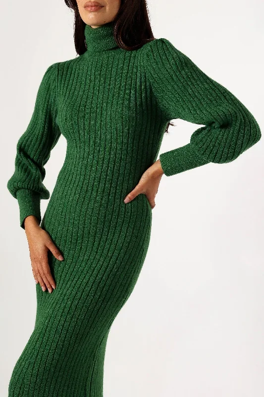 korah-long-sleeve-midi-dress-hunter-green