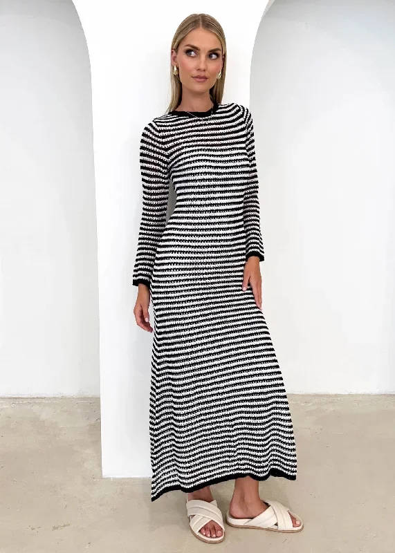 kralta-knit-maxi-dress-black-stripe