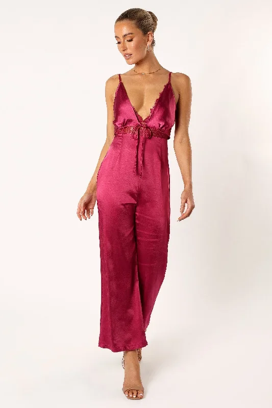 Lilian Jumpsuit - Berry