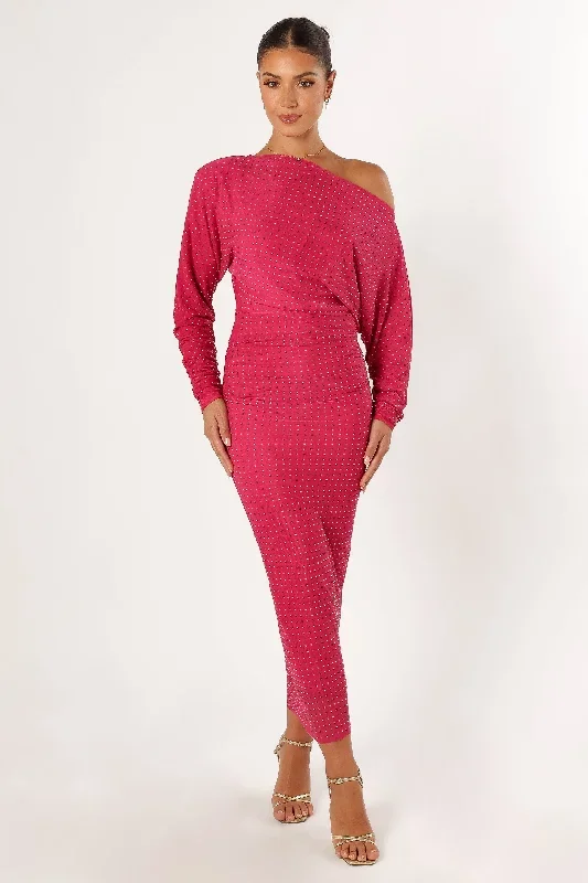 loeve-long-sleeve-midi-dress-pink