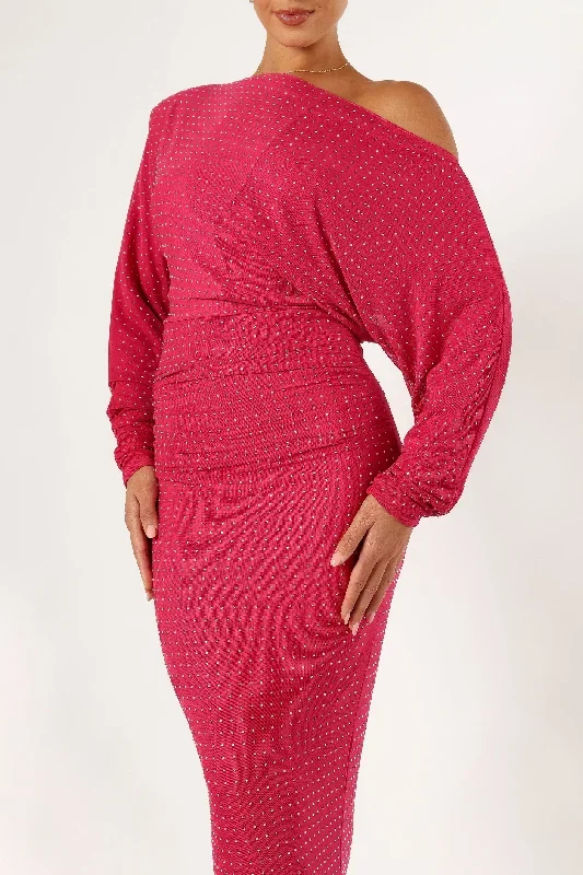 loeve-long-sleeve-midi-dress-pink