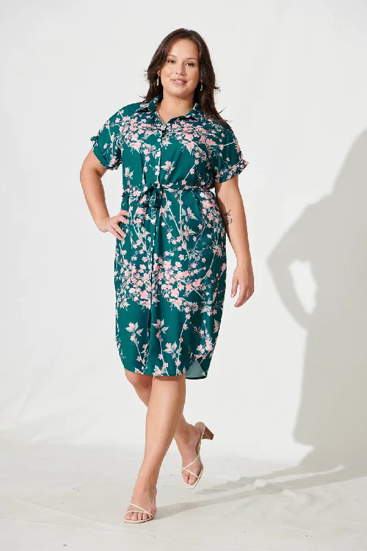 maddison-shirt-dress-in-teal-with-pink-cherry-blossom