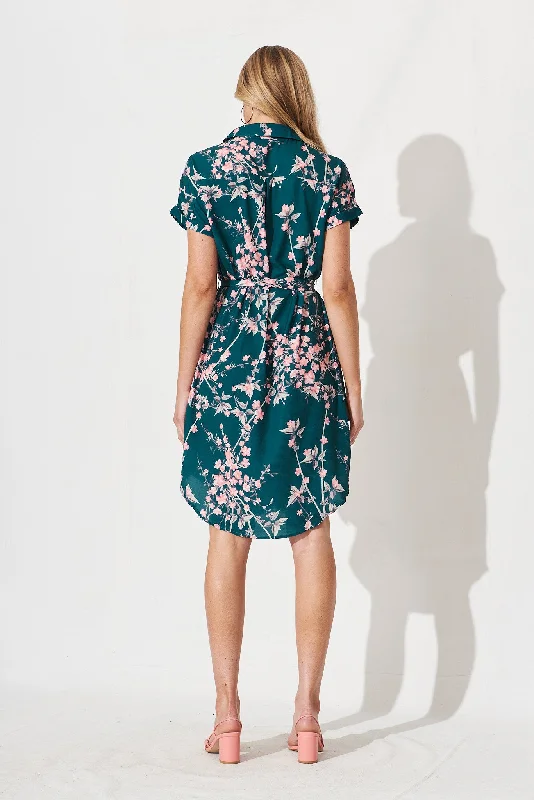 maddison-shirt-dress-in-teal-with-pink-cherry-blossom