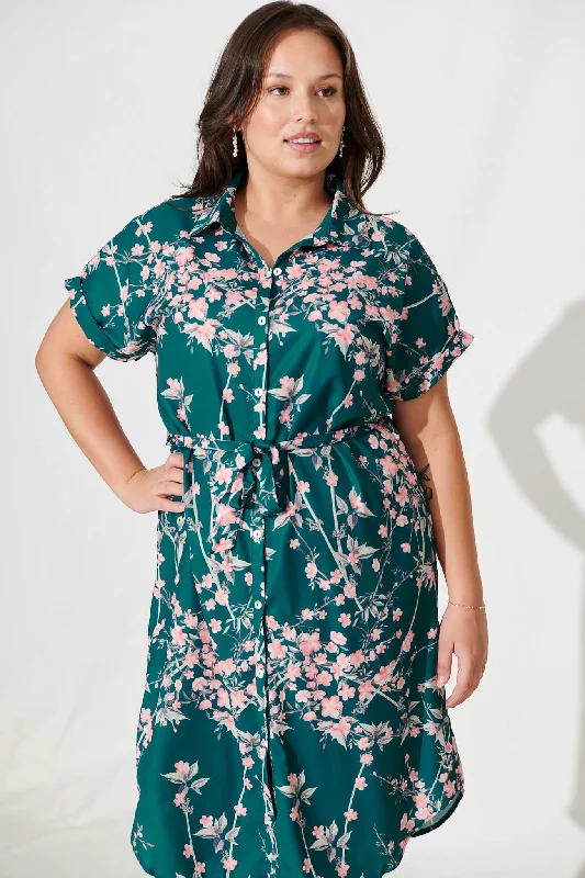 maddison-shirt-dress-in-teal-with-pink-cherry-blossom