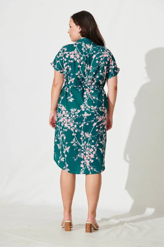 maddison-shirt-dress-in-teal-with-pink-cherry-blossom