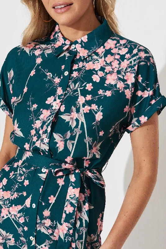 maddison-shirt-dress-in-teal-with-pink-cherry-blossom