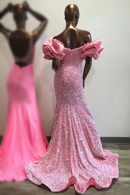 mermaid-off-the-shoulder-puff-sleeves-sequins-long-prom-dress