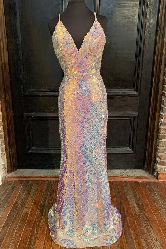 Mermaid Sequins Long Formal Dress